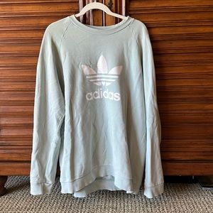 Vintage Mint Green Adidas Crewneck